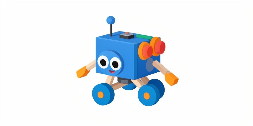 Robot casero construido con materiales simples